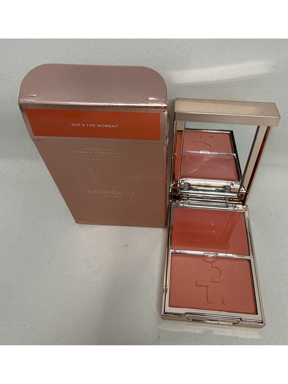 Patrick Ta Double-Take Creme & Powder Blush She's The Moment Full Size NIB CJ200